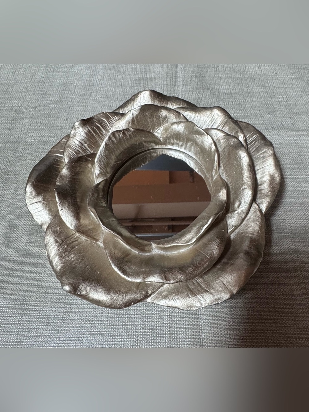 Nanette Lepore Silver Shaped Flower and Mirror
